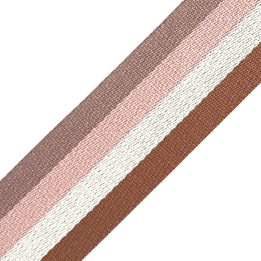 Streifen altrosa rosa beige cognac