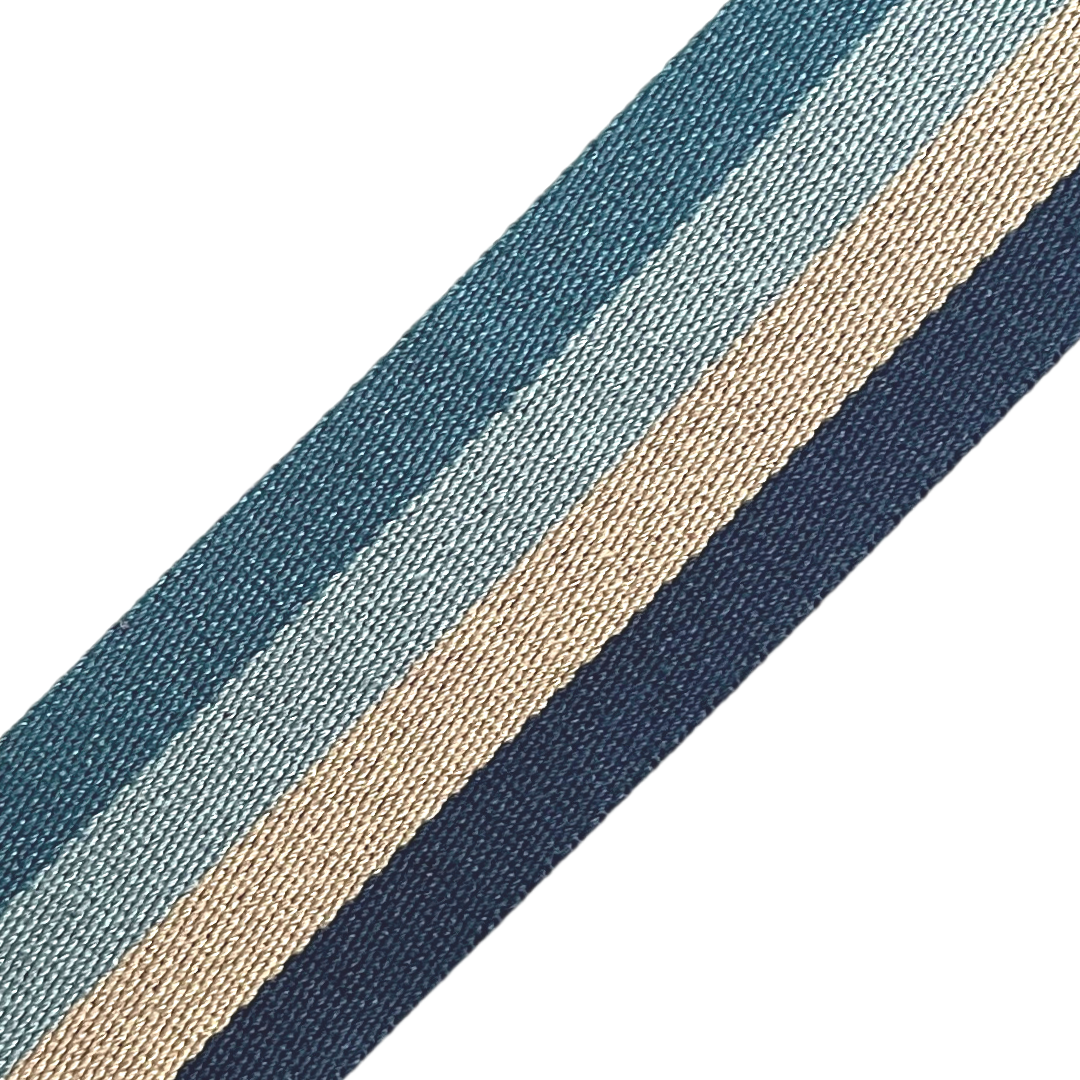 Stripes dark blue light blue beige