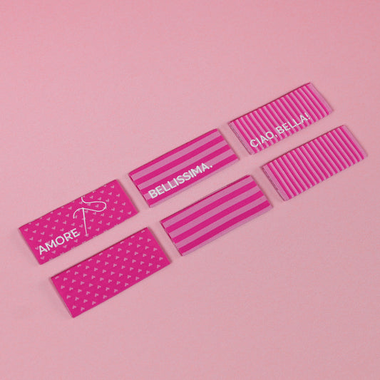 Textile labels small